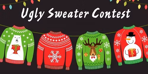 Ugly Christmas Sweater Contest with Prizes