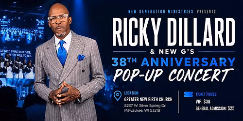 Ricky Dillard & New G's 38th Anniversary Pop-Up Concert