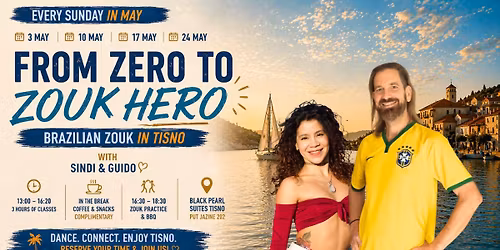 From Zero to Zouk Hero | Brazilian Zouk in Tisno | Coffee, Snacks & BBQ