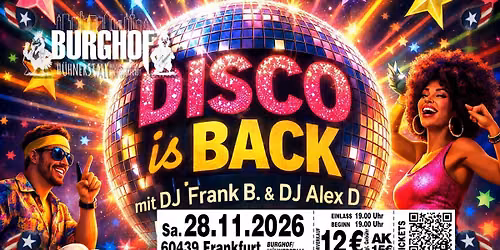 DISCO IS BACK | 2 Tanzfl\u00e4chen | Disco - Funk - 70s - 80s - 90s