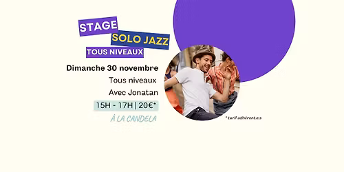 STAGE SOLO JAZZ | Tous niveaux