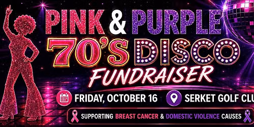 Pink & Purple 70's Disco Fundraiser