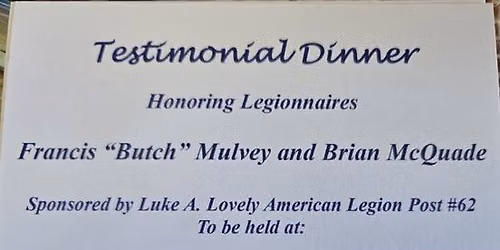 In Support of American Legion Post 62