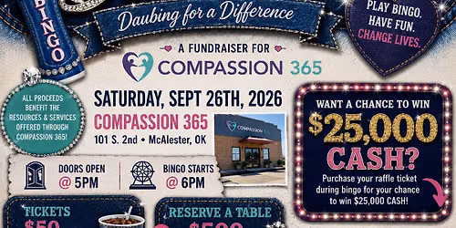 Denim & Daubers (Compassion 365 Bingo)