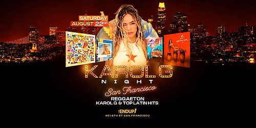 "KAROL G NIGHT" SAN FRANCISCO