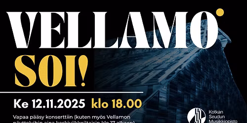 Vellamo soi! Musiikkiopiston oppilaskonsertti.
