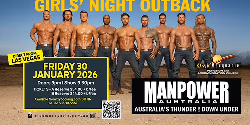 Manpower Girls Night Outback at Club Macquarie