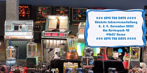 Musikboxenverein: Jukebox, Flipper, Schallplatten & Co. am 8.\/9. November 2025 in Herne