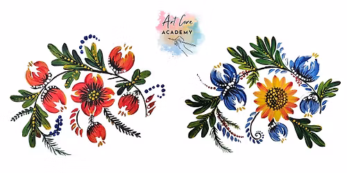 Floral Folk Art Class at Columbus Brewing Company Taproom