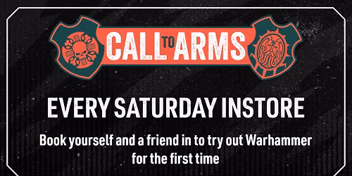 Warhammer Aberdeen Call To Arms Saturdays