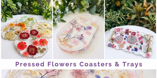 Floral Coasters and Trinket trays: Epoxy Resin Art | Oceanside