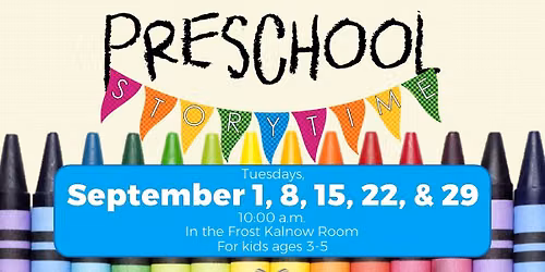 Preschool Storytime