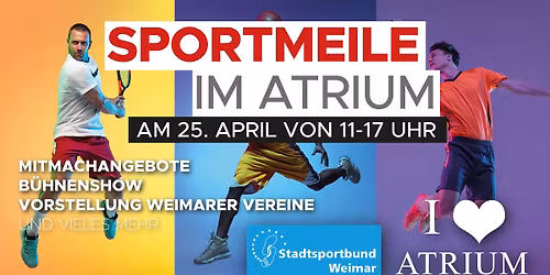 Sportmeile im Atrium \ud83e\udd3e\ud83c\udffb\u200d\u2642\ufe0f\ud83c\udfd3