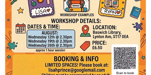 Bookmark workshop, Baswich Library