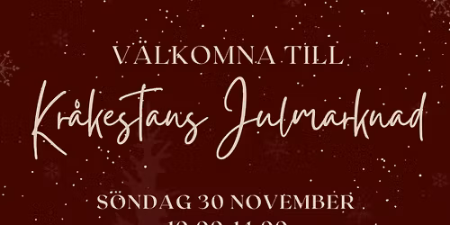 Kr\u00e5kestans Julmarknad 