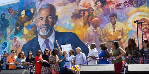 Ed Bradley: Curious, Relentless, Timeless Mural Dedication