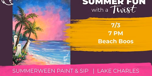Summerween Paint Night! Beach Boos