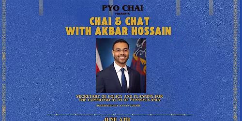 PYO Chai Presents: Chai and Chat with Akbar Hossain