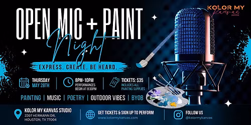 Open Mic and Paint