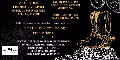 $3000 added 100% Payback Open 4D Mock NFR Race with $500 added High Stakes sidepot