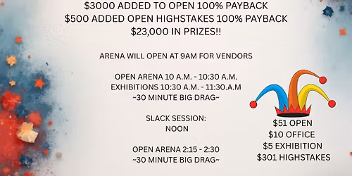 JOKES ON US MOCK NFR 3k ADDED $23,000 IN PRIZES