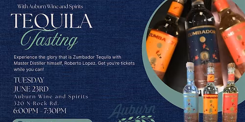 Zumbador Tequila Tasting Featuring Master Distiller Roberto Lopez