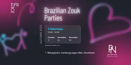 Brazilian Zouk December Party with ZoukKTH
