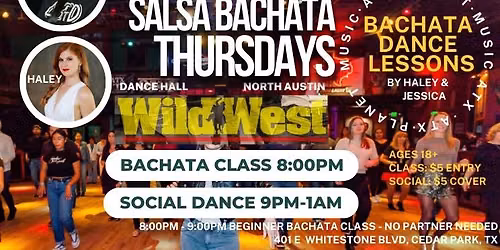 Salsa Bachata Thursdays at Wild West Dance Hall Latin Night \ud83c\udfb6Sensual Bachata Class