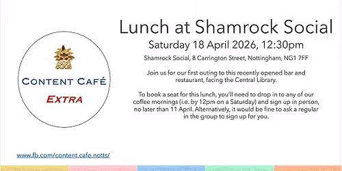 Lunch at Shamrock Social, Nottingham