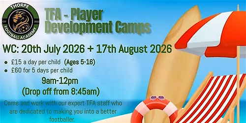 Thorpe Football Academy - Player Development Camps