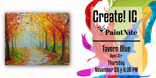 Paint Nite at Tavern Blue: Autumn Path IV