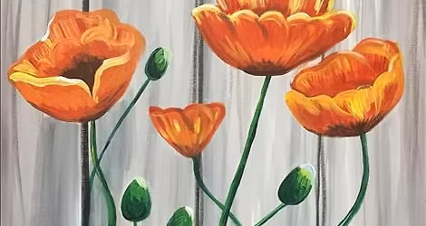 Orange Poppies ($37) Add A Candle
