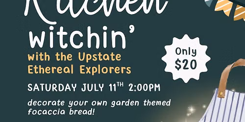 Kitchen Witchin' - Garden Party Focaccia Bread Decorating