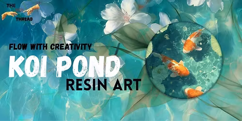 Koi Pond Resin Art