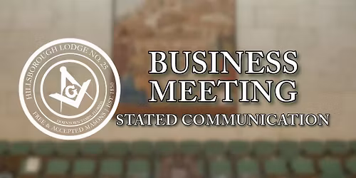 Business Meeting - Stated Communication - Election Night