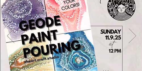 PAINT NIGHT AT SWOON STUDIO: GEODE PAINT POURING