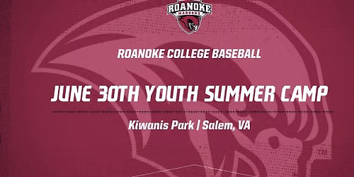 June 30th Roanoke Baseball Youth Summer Camp 