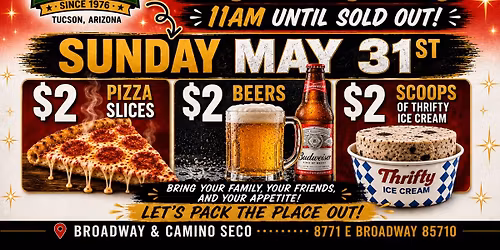 CUSTOMER APPRECIATION \ud83e\udef6 $2\ud83c\udf55\ud83c\udf7a\ud83c\udf66
