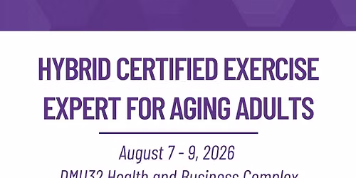 Hybrid Certified Exercise Expert for Aging Adults