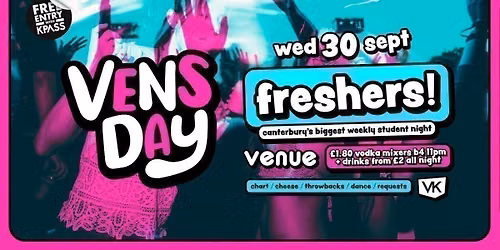 VENSDAY \ud83c\udf89 FRESHERS!