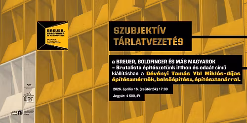 Szubjekt\u00edv t\u00e1rlatvezet\u00e9s \/\/ D\u00e9v\u00e9nyi Tam\u00e1s Ybl Mikl\u00f3s-d\u00edjas \u00e9p\u00edt\u00e9szm\u00e9rn\u00f6kkel