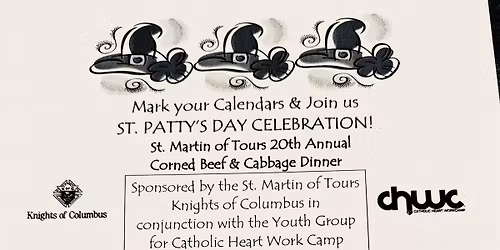 20th Annual Corned Beef & Cabbage Dinner at St. Martin