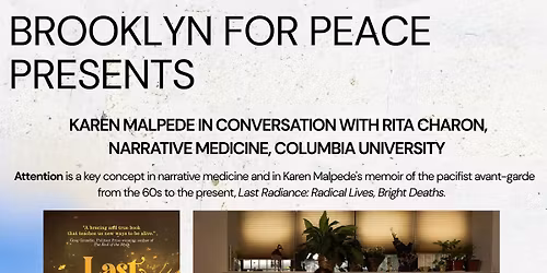 Book Talk with Karen Malpede, moderated by Rita Charon