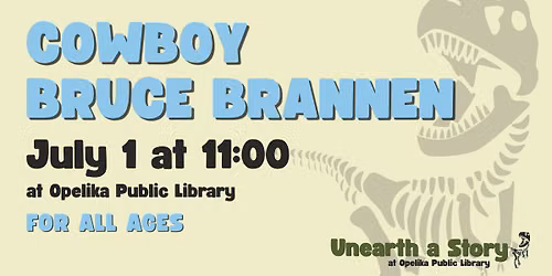 Cowboy Bruce Brannen at Opelika Public Library