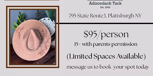 Adirondack Tack Hat Burning Workshop
