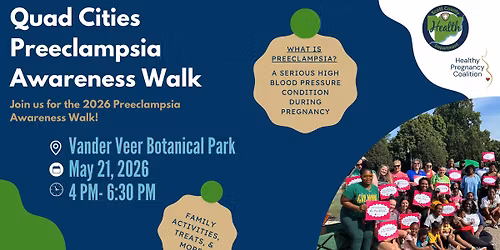 2026 Quad Cities Preeclampsia Awareness Walk