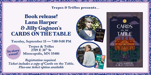Book release! Lana Harper & Jilly Gagnon's CARDS ON THE TABLE