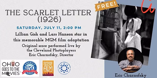 THE SCARLET LETTER (1926), with live original score! FREE!