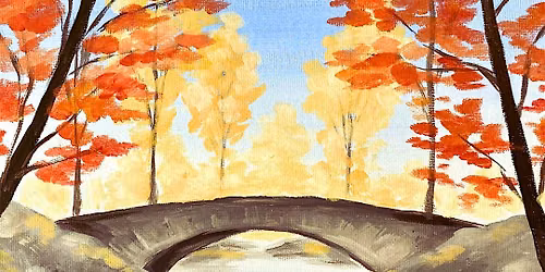 Sip & Paint at Velo Lounge, Bath - "Golden Crossing"