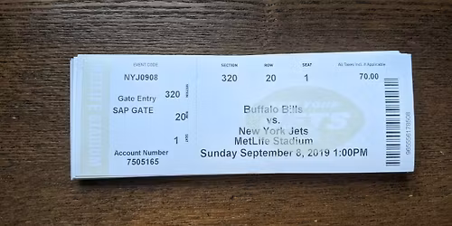 Buffalo Bills at New York Jets at MetLife Stadium